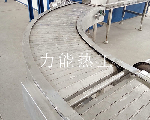 德州不锈钢链板转弯输送机